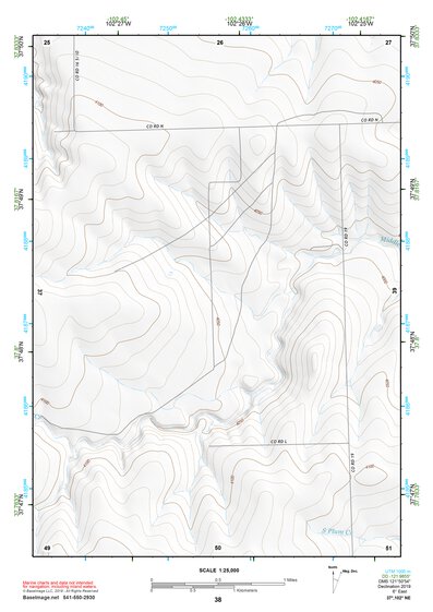 37102NE Page 38 Two Buttes Reservoir Topo Preview 1