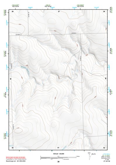 37102NE Page 39 Two Buttes Reservoir Topo Preview 1