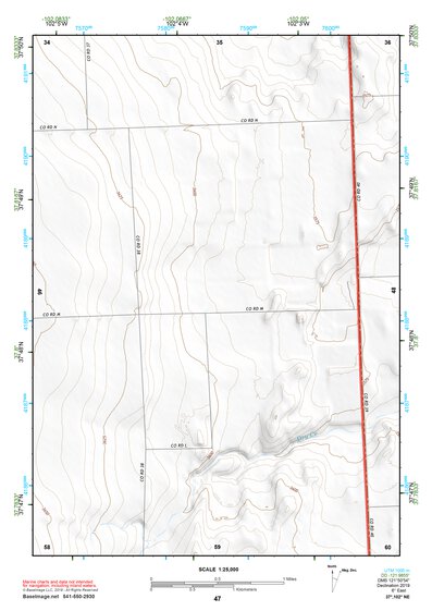 37102NE Page 47 Two Buttes Reservoir Topo Preview 1