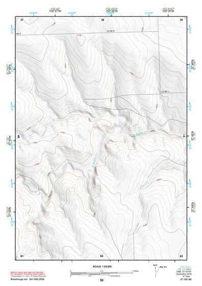 37102NE Page 50 Two Buttes Reservoir Topo Preview 1