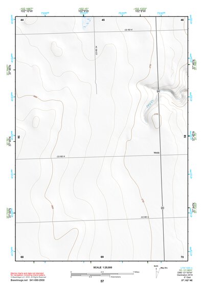 37102NE Page 57 Two Buttes Reservoir Topo Preview 1