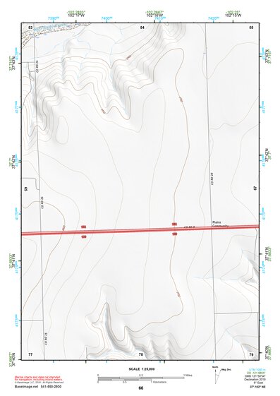 37102NE Page 66 Two Buttes Reservoir Topo Preview 1