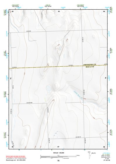 37102NE Page 75 Two Buttes Reservoir Topo Preview 1