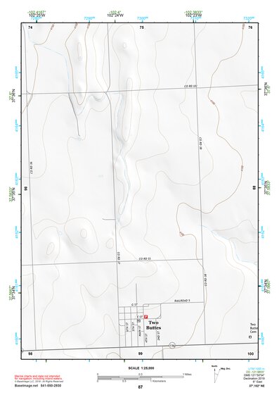 37102NE Page 87 Two Buttes Reservoir Topo Preview 1