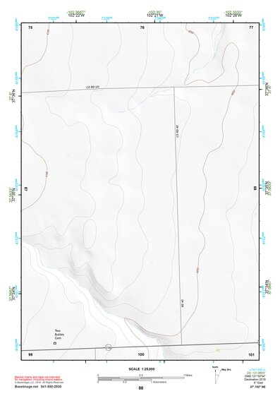 37102NE Page 88 Two Buttes Reservoir Topo Preview 1