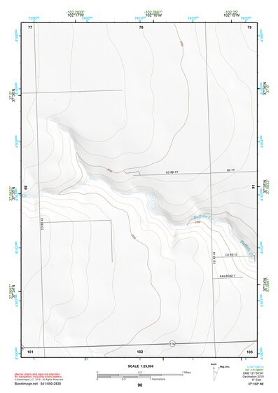 37102NE Page 90 Two Buttes Reservoir Topo Preview 1