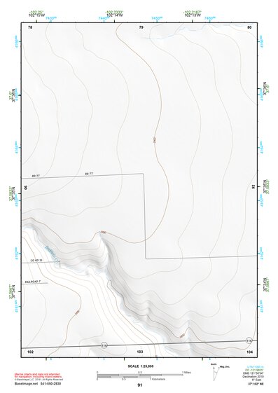 37102NE Page 91 Two Buttes Reservoir Topo Preview 1