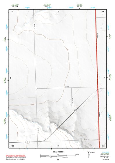37102NE Page 95 Two Buttes Reservoir Topo Preview 1