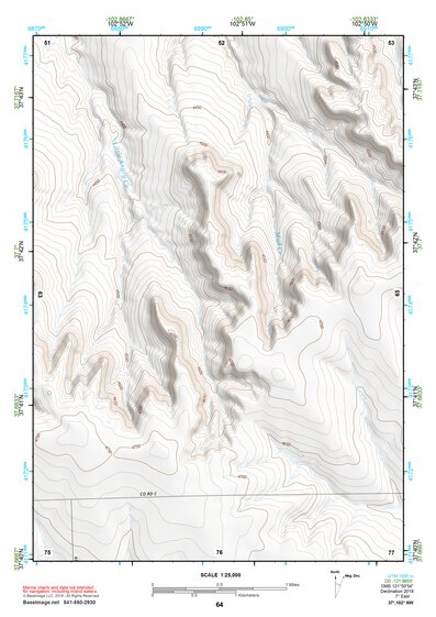 37102NW Page 64 Two Buttes Reservoir Topo Preview 1