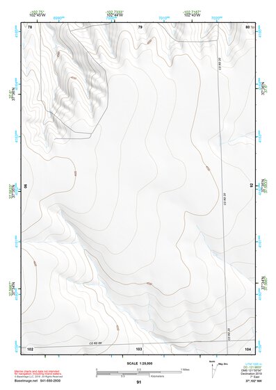 37102NW Page 91 Two Buttes Reservoir Topo Preview 1