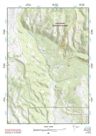 37105NE Page 20 Blanca Peak Topo Preview 1