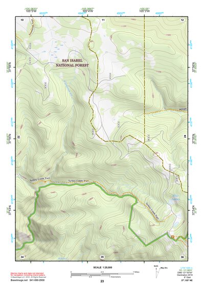 37105NE Page 23 Blanca Peak Topo Preview 1