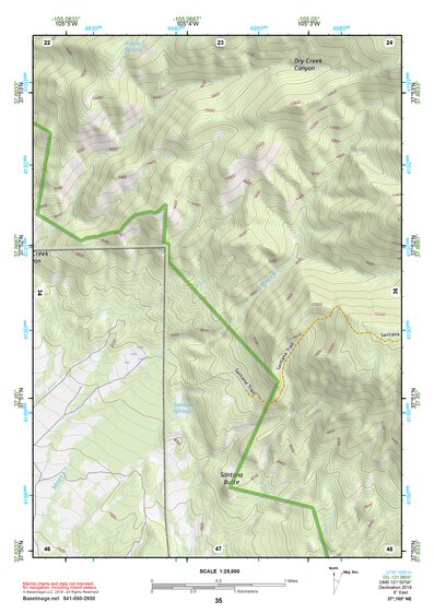 37105NE Page 35 Blanca Peak Topo Preview 1