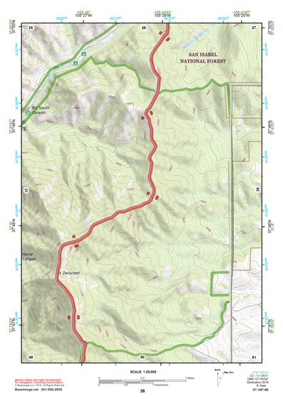 37105NE Page 38 Blanca Peak Topo Preview 1