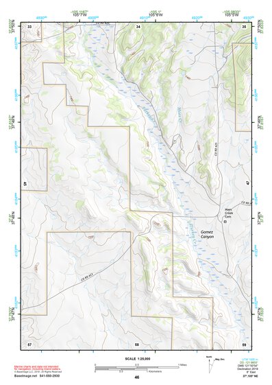 37105NE Page 46 Blanca Peak Topo Preview 1