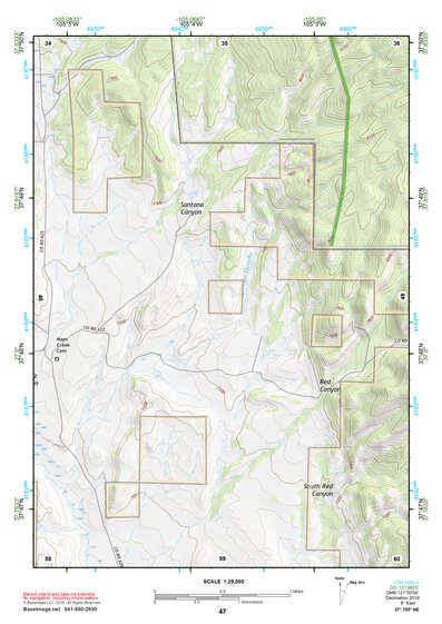 37105NE Page 47 Blanca Peak Topo Preview 1
