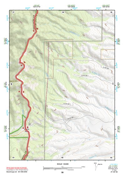 37105NE Page 50 Blanca Peak Topo Preview 1
