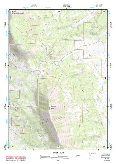 37105NE Page 68 Blanca Peak Topo Preview 1