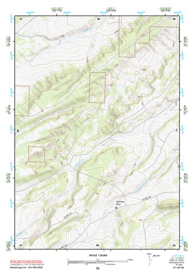 37105NE Page 70 Blanca Peak Topo Preview 1