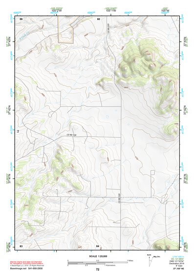 37105NE Page 72 Blanca Peak Topo Preview 1