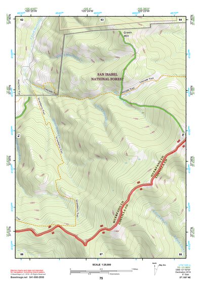 37105NE Page 75 Blanca Peak Topo Preview 1