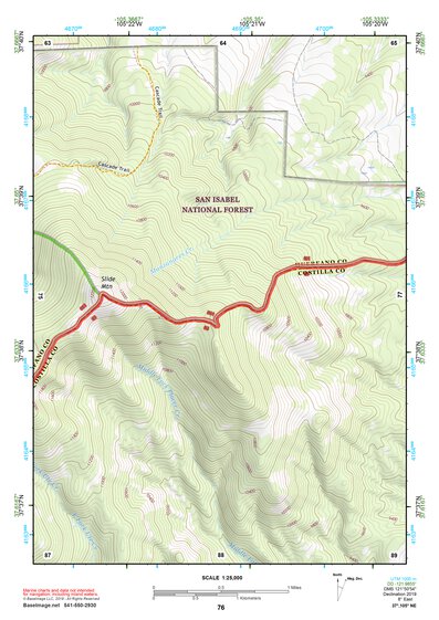 37105NE Page 76 Blanca Peak Topo Preview 1