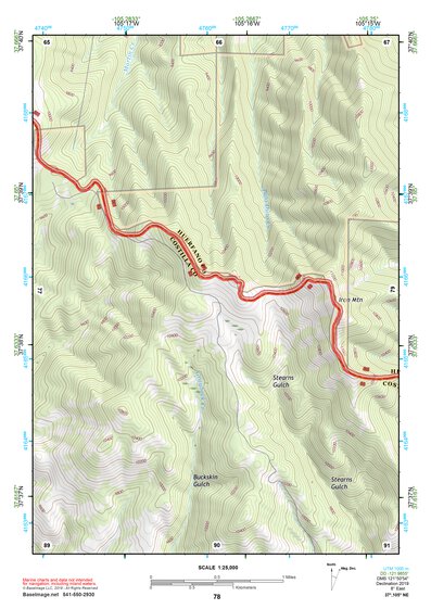 37105NE Page 78 Blanca Peak Topo Preview 1