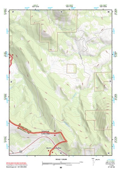 37105NE Page 80 Blanca Peak Topo Preview 1