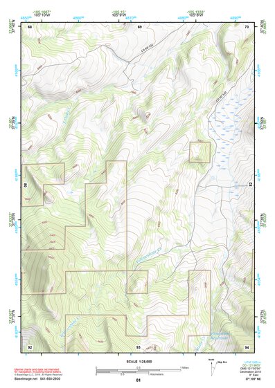 37105NE Page 81 Blanca Peak Topo Preview 1