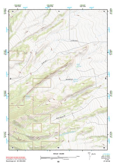 37105NE Page 83 Blanca Peak Topo Preview 1