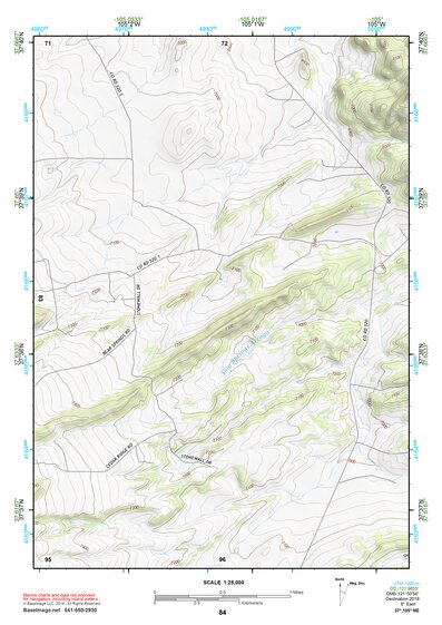 37105NE Page 84 Blanca Peak Topo Preview 1