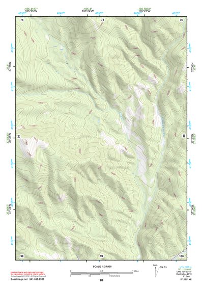 37105NE Page 87 Blanca Peak Topo Preview 1