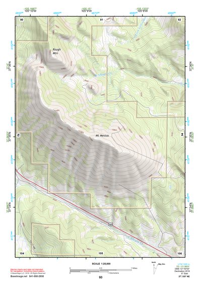 37105NE Page 93 Blanca Peak Topo Preview 1