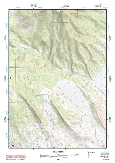 37105NE Page 94 Blanca Peak Topo Preview 1
