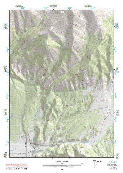 37105NE Page 97 Blanca Peak Topo Preview 1