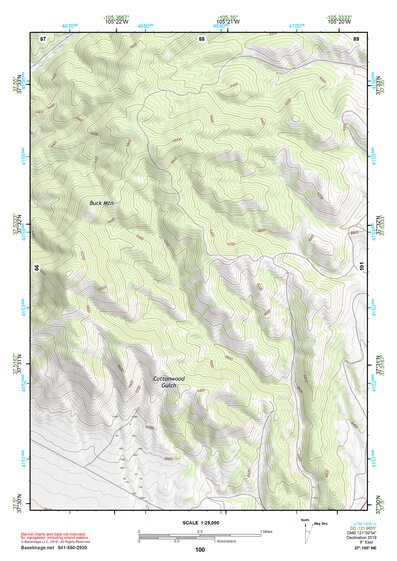 37105NE Page 100 Blanca Peak Topo Preview 1