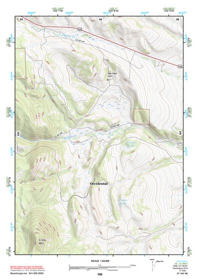 37105NE Page 106 Blanca Peak Topo Preview 1