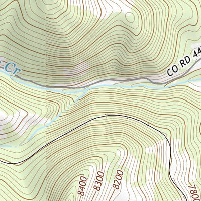 37105NE Page 106 Blanca Peak Topo Preview 3