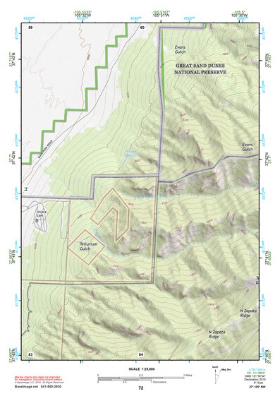 37105NW Page 72 Blanca Peak Topo Preview 1