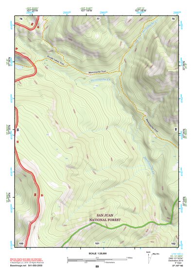 37107NE Page 89 Silverton Topo Preview 1