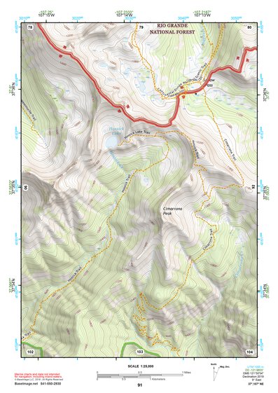 37107NE Page 91 Silverton Topo Preview 1