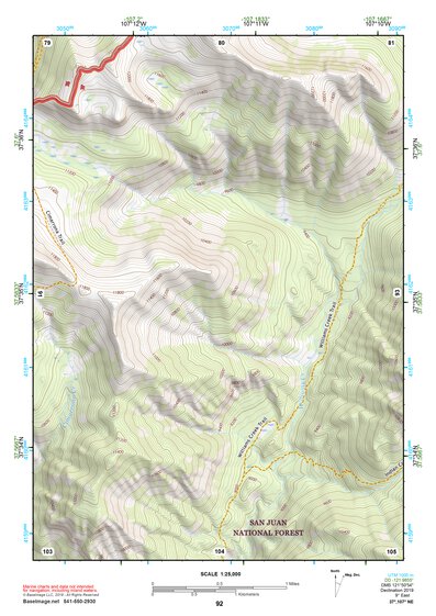 37107NE Page 92 Silverton Topo Preview 1