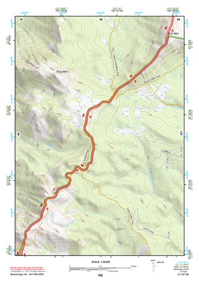 37107NE Page 100 Silverton Topo Preview 1