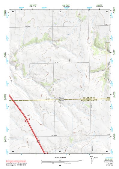 37108NW Page 78 Dove Creek Topo Preview 1