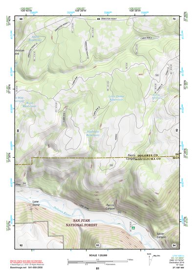 37108NW Page 81 Dove Creek Topo Preview 1