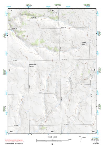 37108NW Page 92 Dove Creek Topo Preview 1
