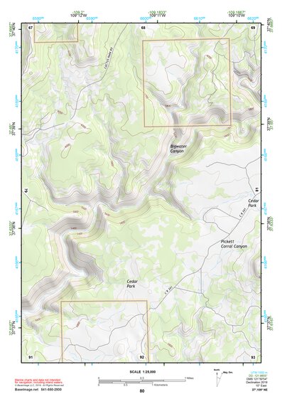 37109NE Page 80 Blanding Topo Preview 1