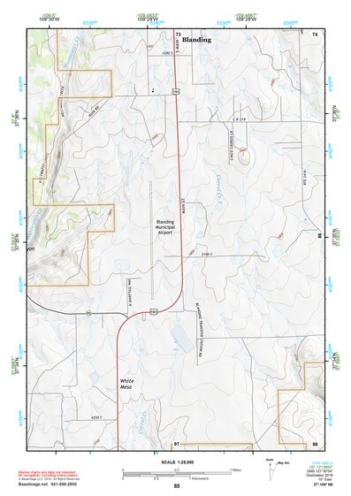 37109NE Page 85 Blanding Topo Preview 1