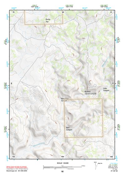 37109NE Page 92 Blanding Topo Preview 1