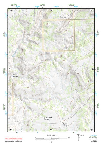 37109NE Page 93 Blanding Topo Preview 1